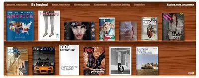 Content Teasers example from issuu.com