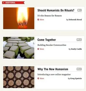 Content Teasers example from thenewhumanism.org