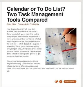 Content Teasers example from workawesome.com