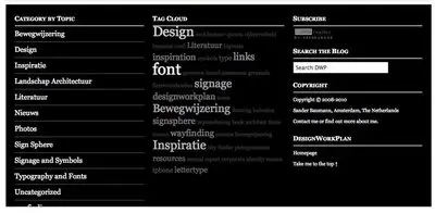 Tag Cloud example from designworkplan.com