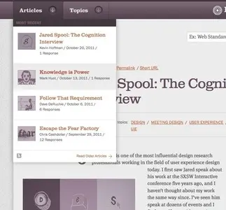 Content Teasers example from cognition.happycog.com