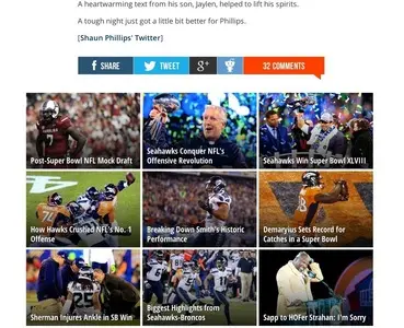 Content Teasers example from bleacherreport.com