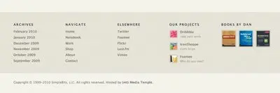 Fat Footer example from simplebits.com