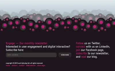 Fat Footer example from workatplay.com