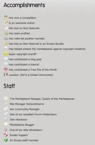 Collectible Achievements example from graphicriver.net