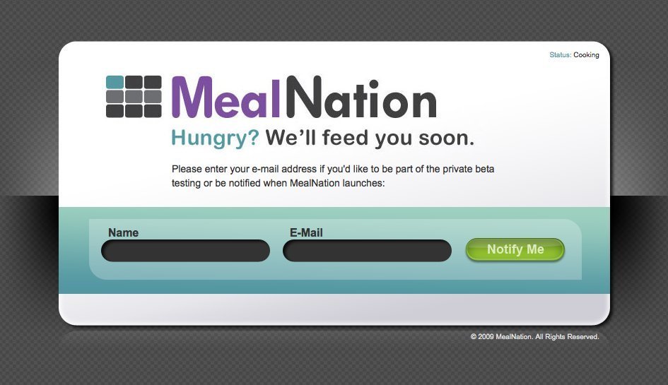 Screenshot of mealnation.com