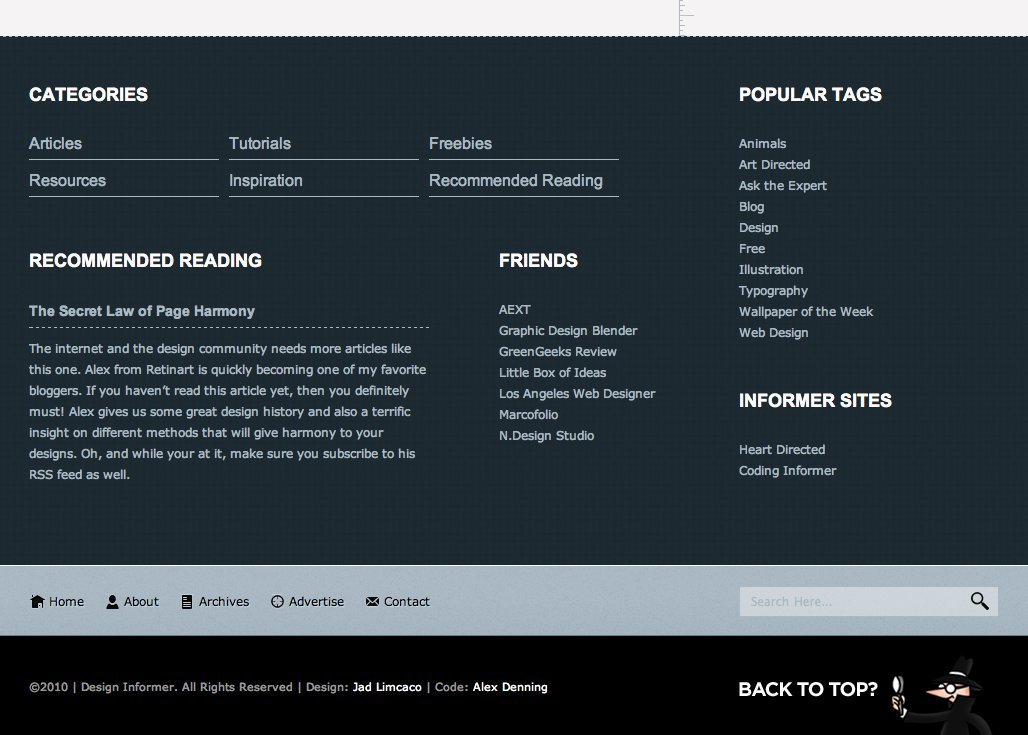 Screenshot of designinformer.com