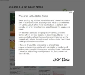 Modal example from thegatesnotes.com
