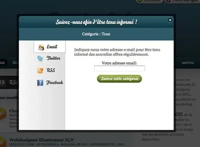 Modal example from remixjobs.com