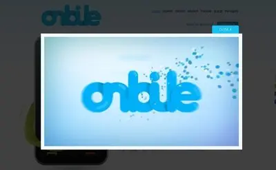Modal example from onbile.com