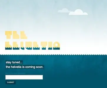 Coming soon example from thehelvetia.com