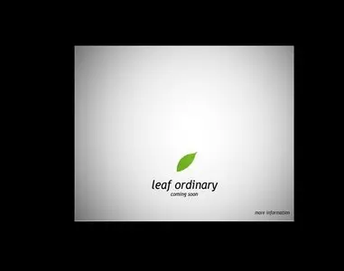Coming soon example from leaf-ordinary.de
