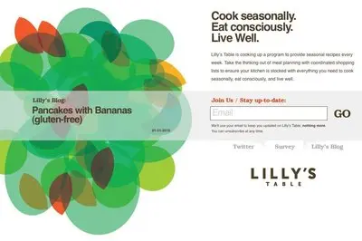 Coming soon example from lillystable.com