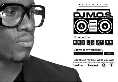 Coming soon example from iamdjmos.com