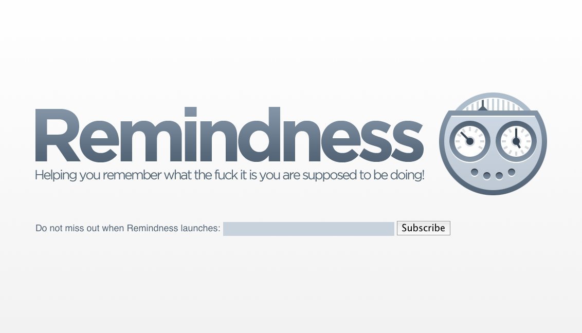 Screenshot of remindness.com