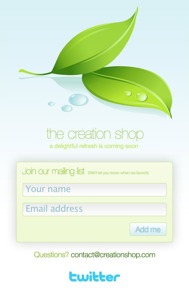 Screenshot of creationshop.com