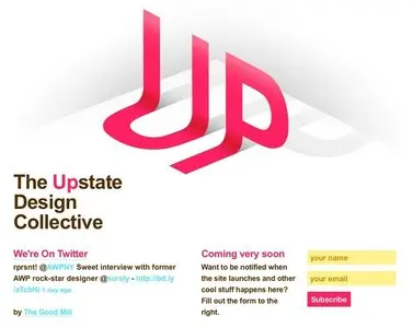 Coming soon example from upstatedesign.org