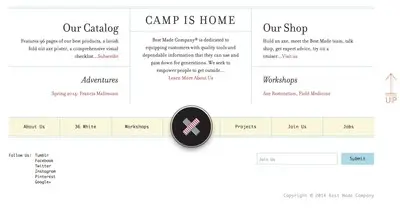 Fat Footer example from bestmadeco.com