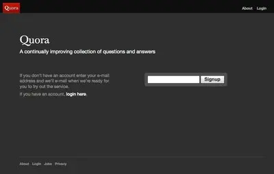 Coming soon example from quora.com