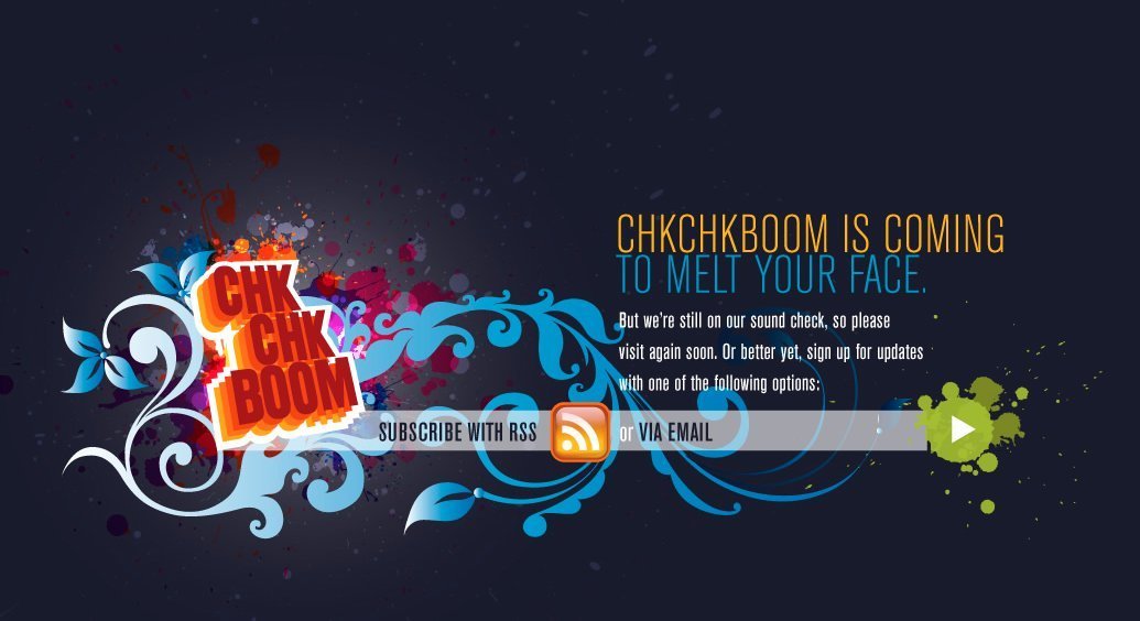 Screenshot of chkchkboom.com