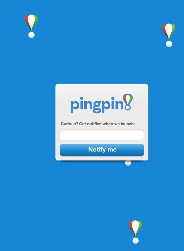Screenshot of pingpin.com