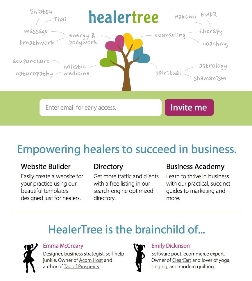 Screenshot of healertree.com