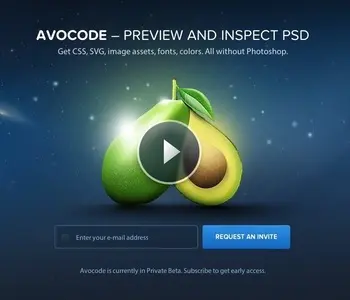 Coming soon example from avocode.com