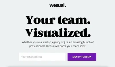 Coming soon example from wesual.io