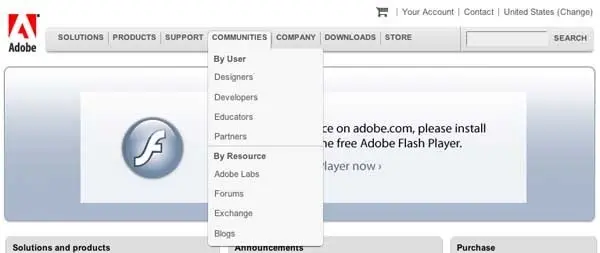 Vertical Dropdown Menu example