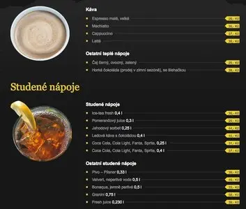 Lists example from boulevard.cz