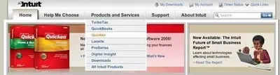 Vertical Dropdown Menu example