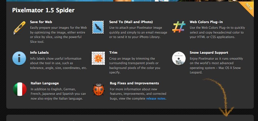 Screenshot of pixelmator.com