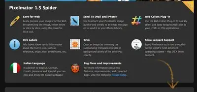 Lists example from pixelmator.com