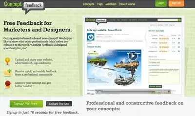 Lists example from conceptfeedback.com