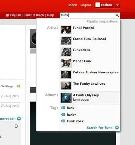Lists example from last.fm