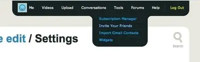 Vertical Dropdown Menu example