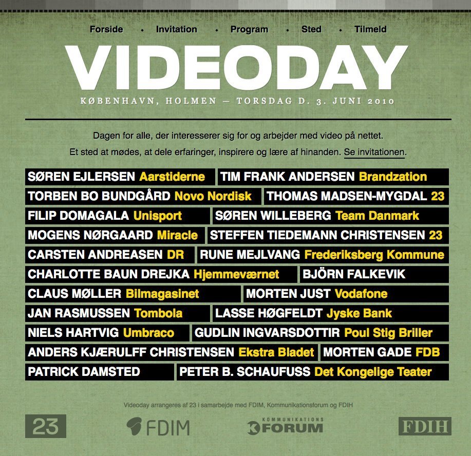 Screenshot of videoday.dk