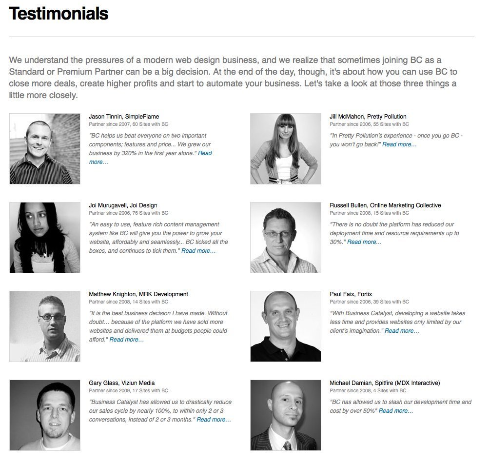 Screenshot of businesscatalyst.com