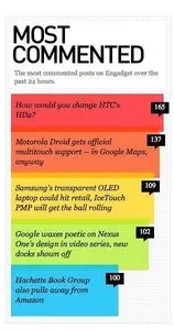 Lists example from engadget.com