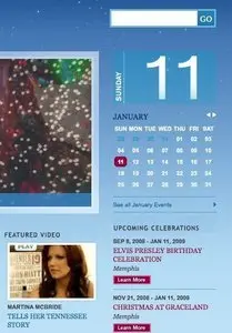 Calendars example from winter.tnvacation.com