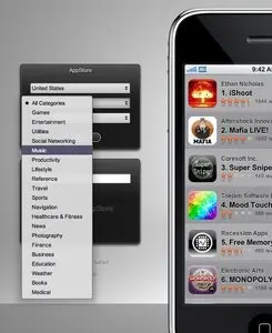 Vertical Dropdown Menu example from bryton.hu