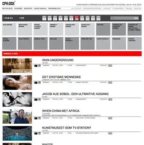 Schedule example from cphdox.dk