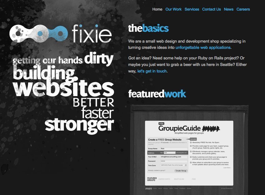 Screenshot of fixieconsulting.com