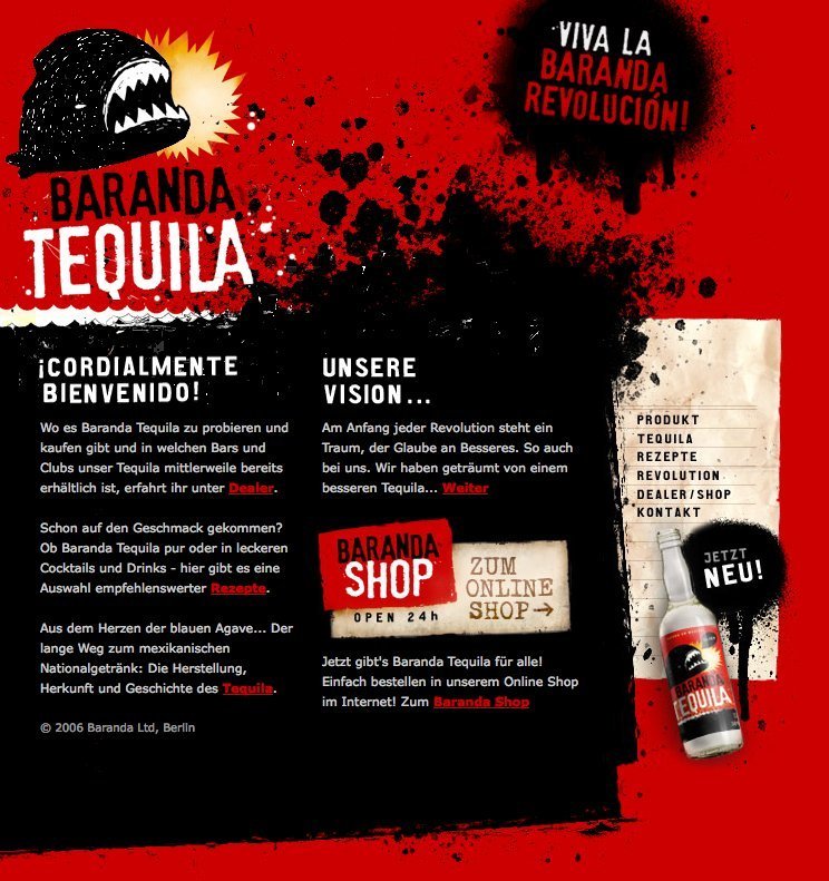 Screenshot of baranda-tequila.com