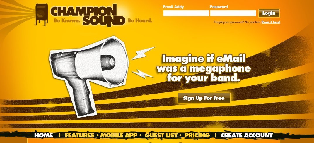Screenshot of championsound.com
