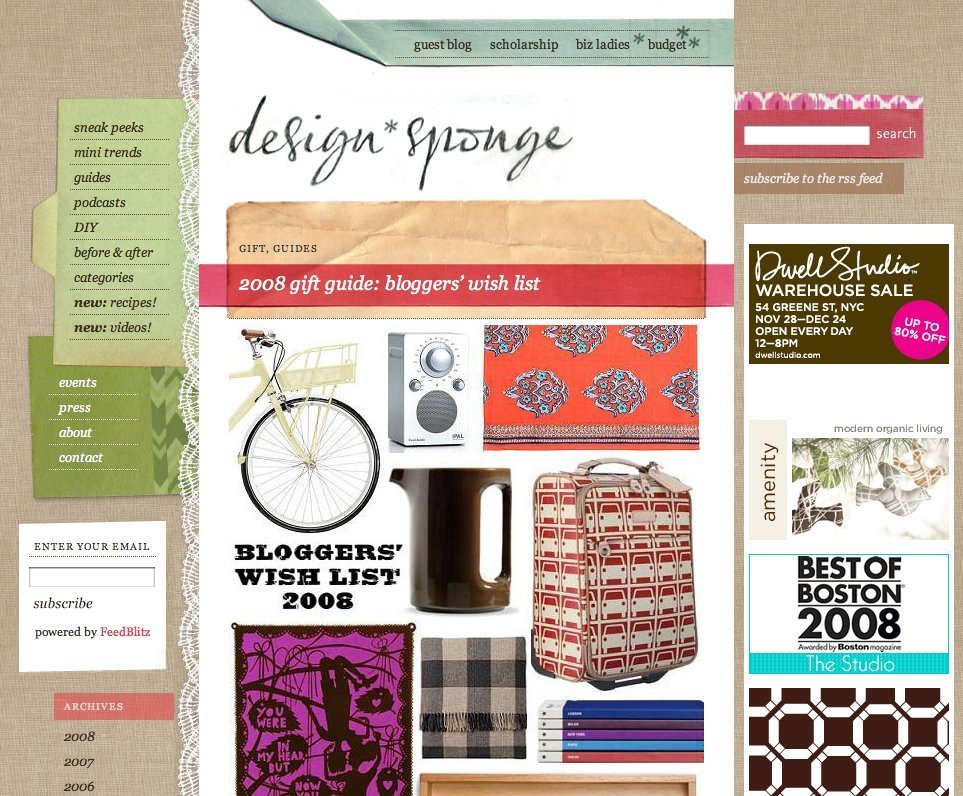 Screenshot of designspongeonline.com