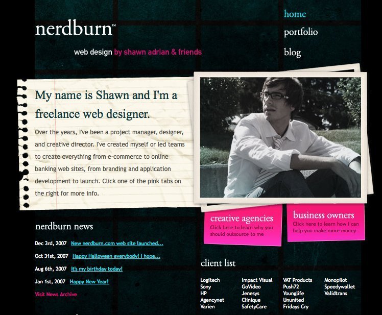Screenshot of nerdburn.com