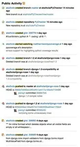 Activity Stream example from github.com