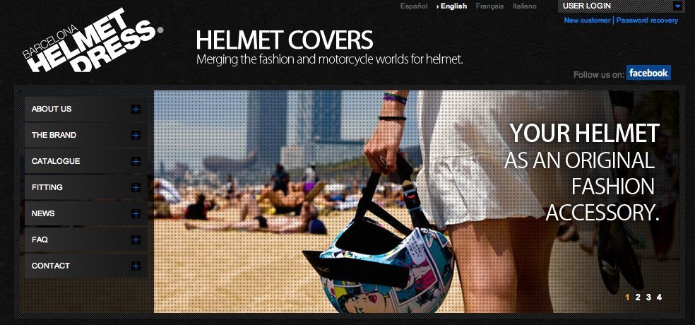 Screenshot of helmetdress.com