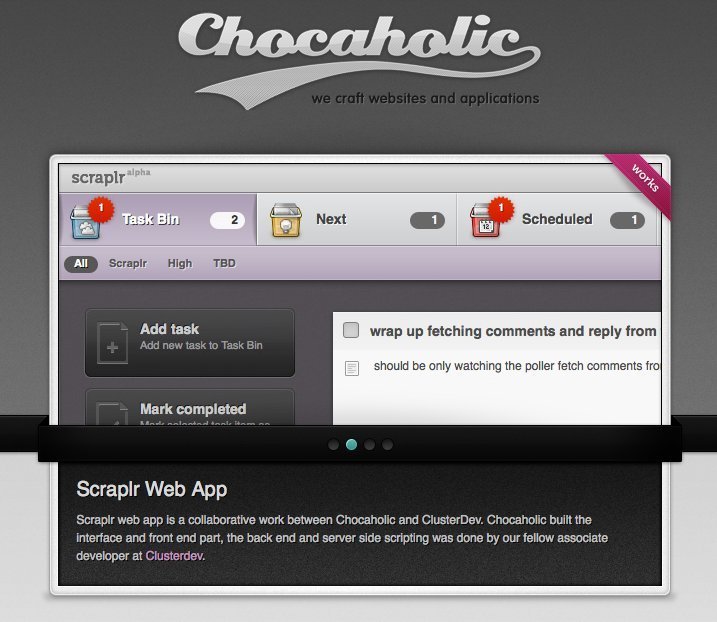 Screenshot of madebychocaholic.com